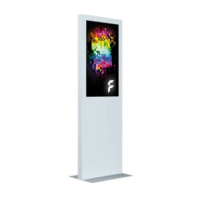 Flyeralarm-Digital-Signage-Infostele-Silber-Klein